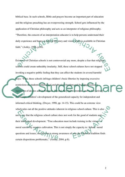 Christian Philosophy of Education