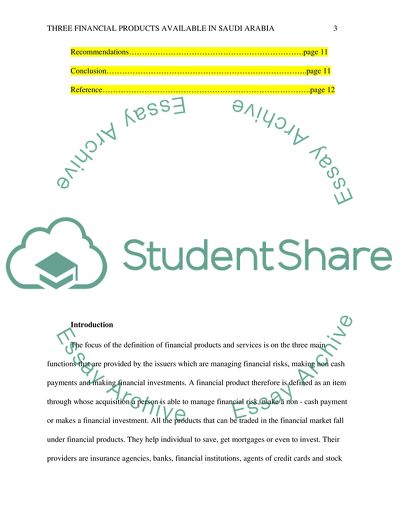 Three Financial Products Available In Saudi Arabia