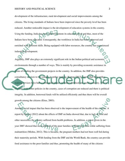 Political and Social Effects of IMF and World Bank on India