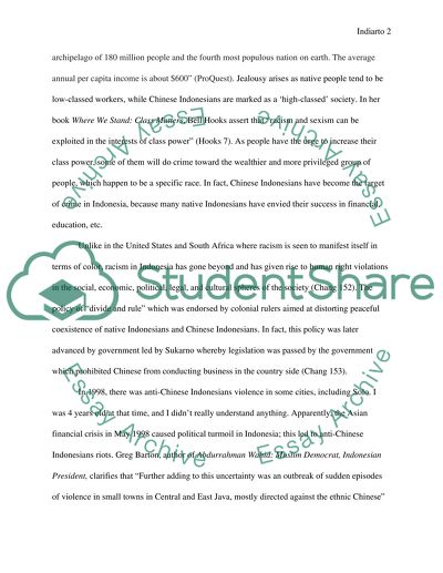 Discrimination Against Chinese Indonesian