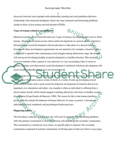 Emotional and Psychological Trauma