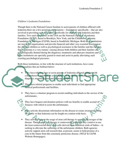 Childrens Leukemia Foundation