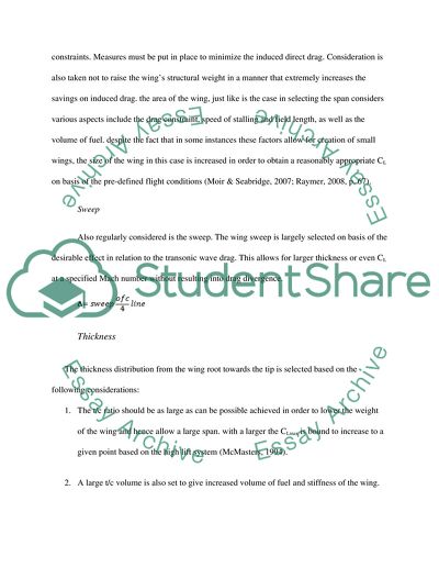 Aircraft wing design