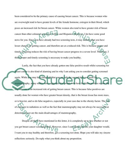 Screening for Breast Cancer