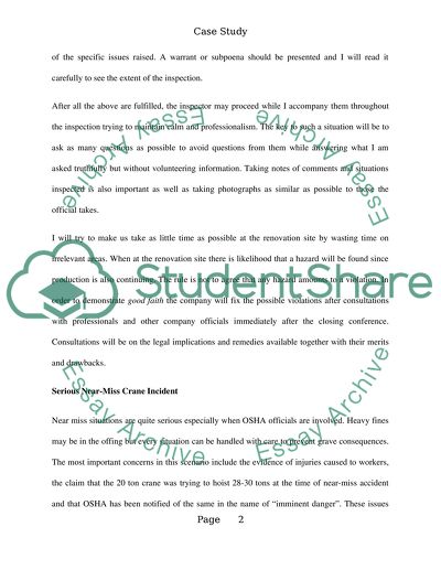 Legal Aspects of Safety and Health