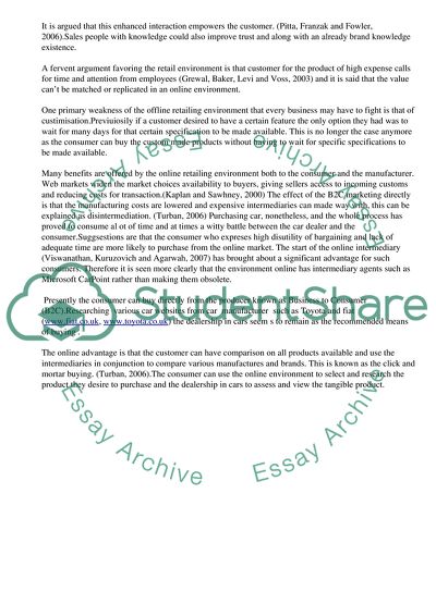 E-Business in the Car Industry