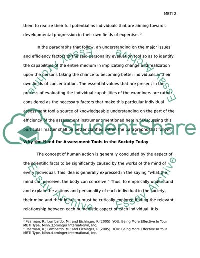 Personality Assessment Instrument or Inventory Critique