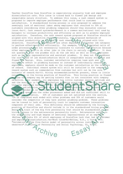 Inequitable Salary Structure of DrainFlow Company