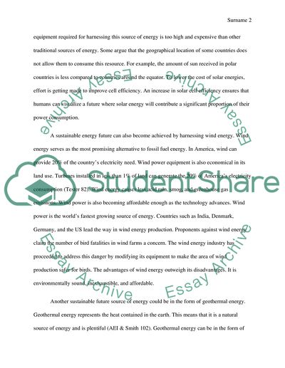 A Sustainable Energy Future Is Possible
