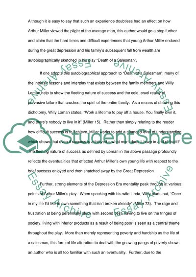 Comment Paper on Death of a Salesman