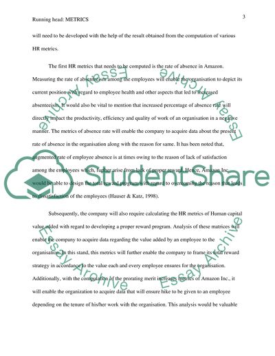 Human Resource Metrics Issues