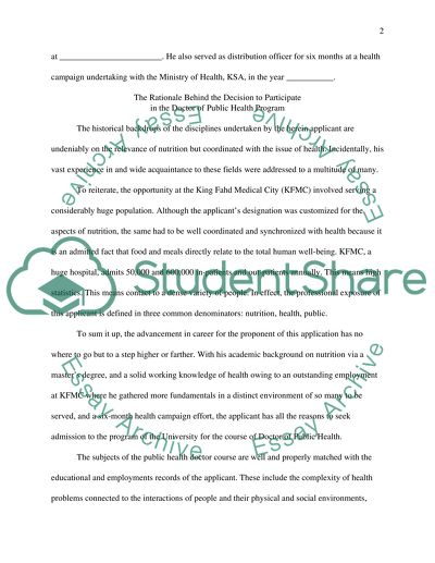 The Justifications that Merit the Approval for Admission