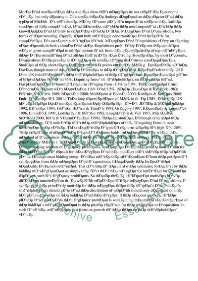 Main Reasons for Mergers and Acquisitions