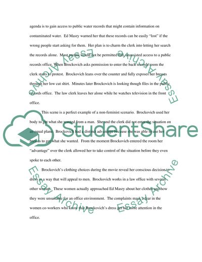 Watching Erin Brockvich in Feminist viewpoint