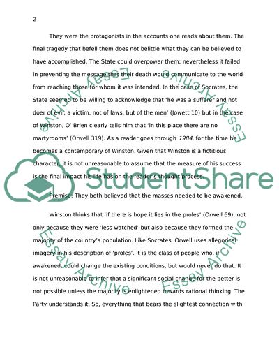 Socrates and Winston Smith