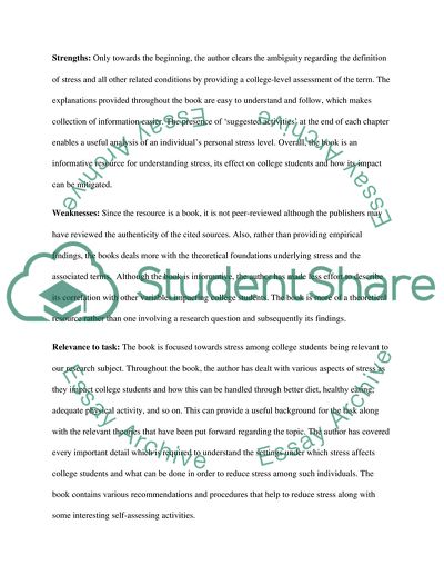 Annotated Bibliography