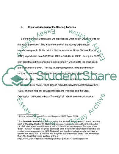 Did the maldistribution of wealth in the prosperity of the 1920s cause us to move from a period of prosperity to the great depression