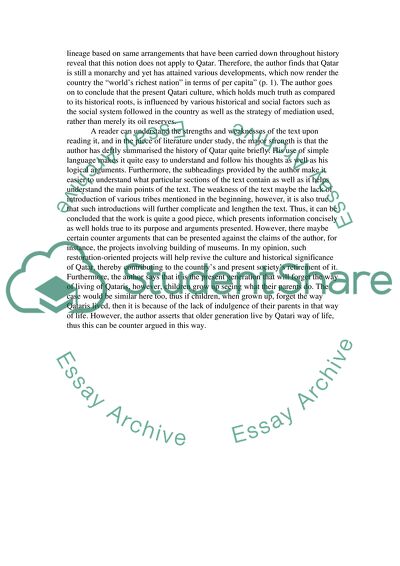 Development And Progress Of Qatar