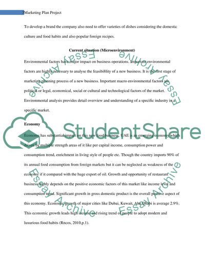 Marketing of New Restaurant Food Business Named Hangout in the United Arab Emirates