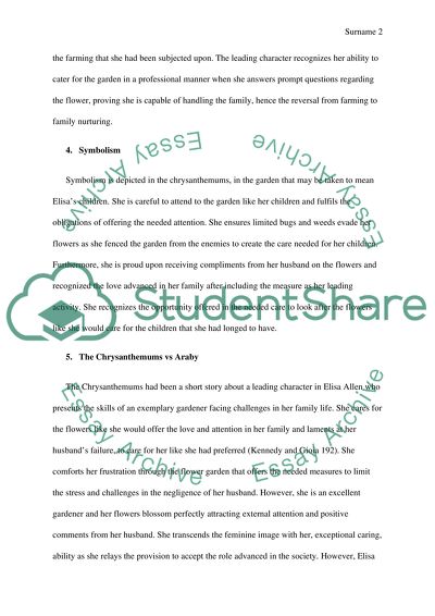 The Symbolism in Steinbecks The Chrysanthemums and Joyces Araby