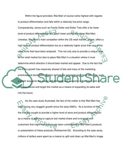 Strategic Marketing of Wal-Mart in Contrast to its Competitors