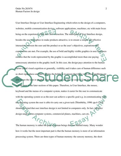 Human Factors In Design