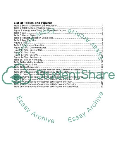 The Contribution of Security, Trust, and Ease of Use to Customers Satisfaction