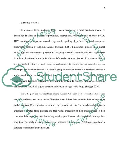 Hypertension Among African American Women