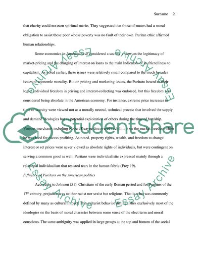 In what ways did the Puritans influence America in economics politics and religion