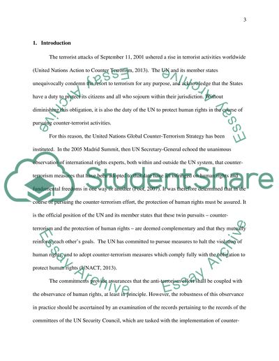Strategies for Protecting Human Rights from Record Examination of the UN in Action on Terrorism