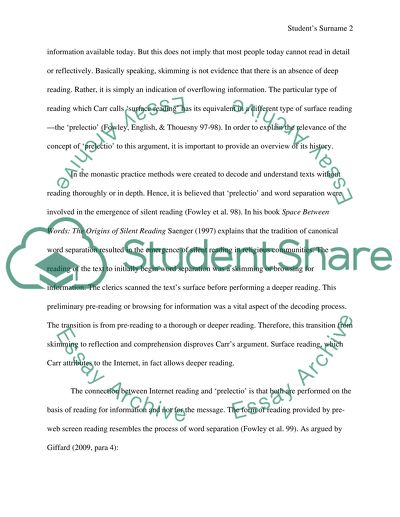 Reading on the Surface: The Power behind the Internet