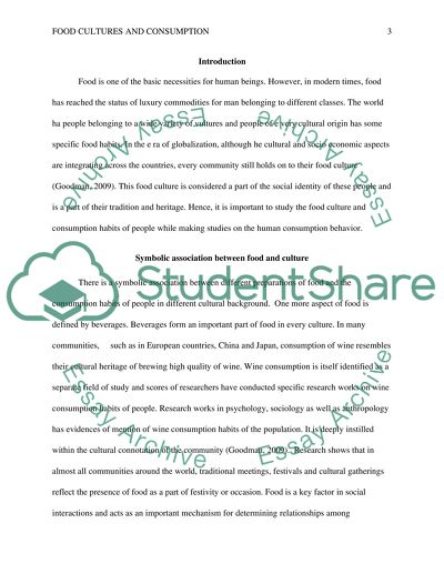 Food Cultures and Consumption