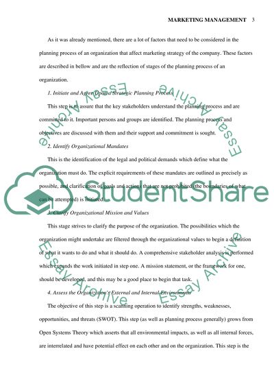 Business Plnning to Cope with Turbulent Environment