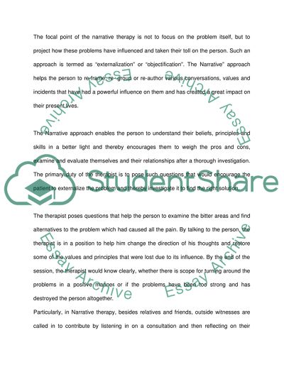 The Narrative Family Therapy by Michael White