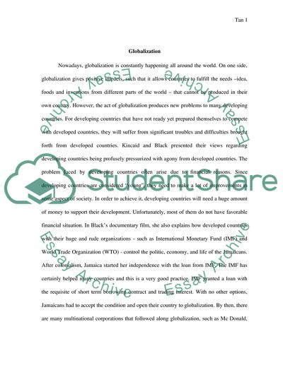 Globalization in the Modern World