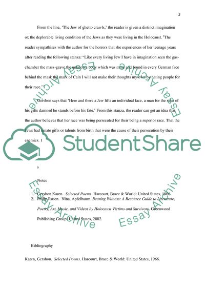 Gershon Karens Selected Poems