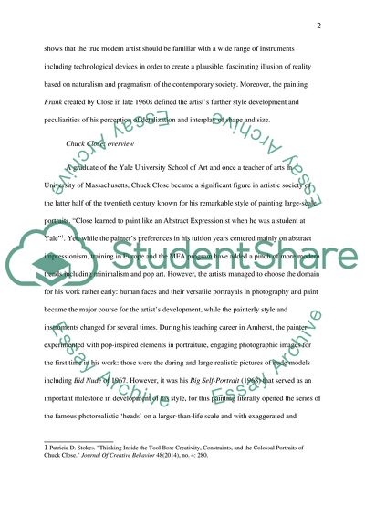 Chuck Close And Photorealism