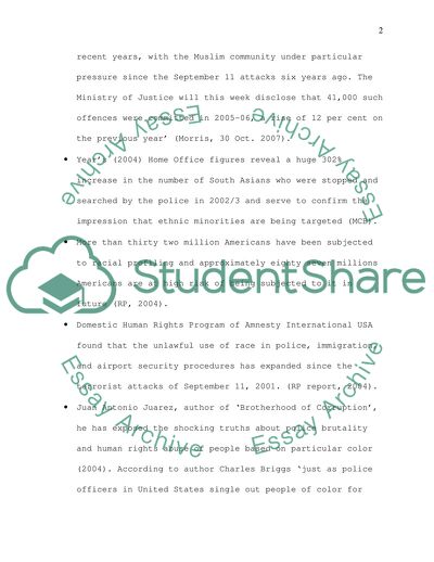 Report : Groups in society are policed differently. Discuss your answer in relation to race