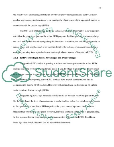 RFID Technology Deployment