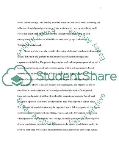 Anti-Poverty Practice as an Essential Constituent of Any Scheme of Social Work