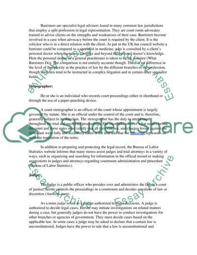 Court Characteristics, Personnel, and Decorum