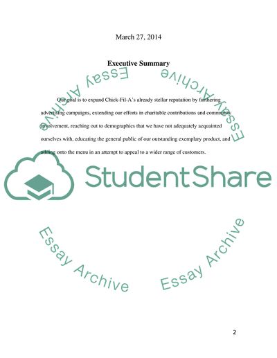 Chick-Fil-A Marketing Report