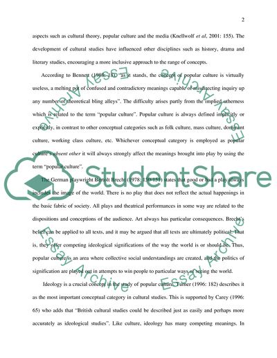 Cultural Studies and History: Popular Culture and Modernity