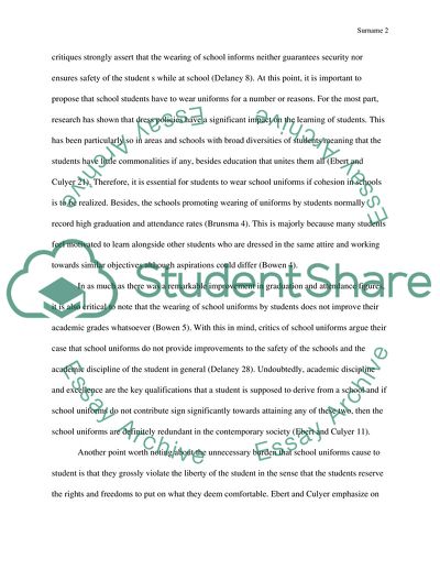 Why Students Have to Wear Uniforms