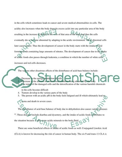The Effect of Acidic Foods on the Human Body