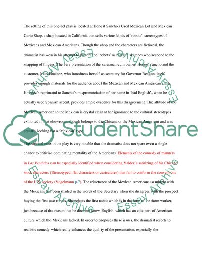 Los Vendidos by Luis Valdez