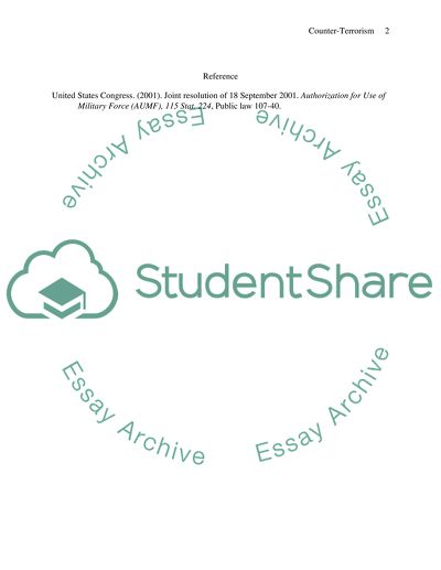 The Effect of Terrorist Acts in the United States