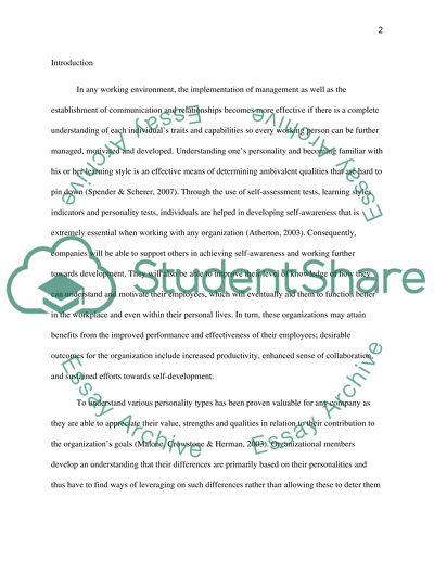 Personal Effectiveness in Organisations