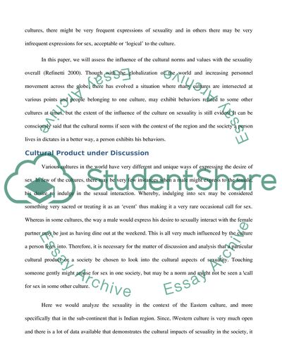 Sexuality And Culture A Relationship Analysis