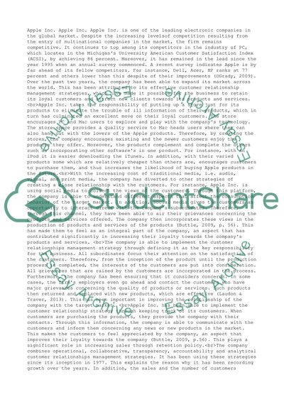 CRM - Customer Relationship management